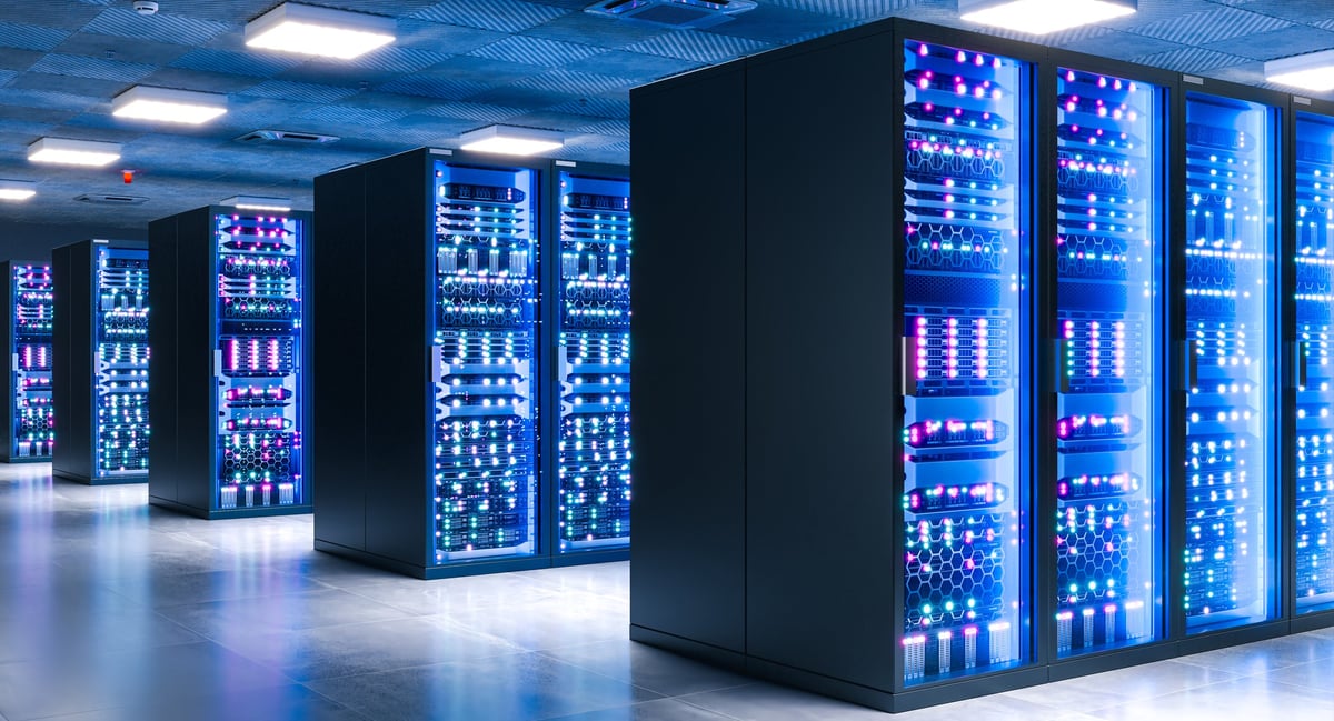 Enterprise data center with server infrastructure